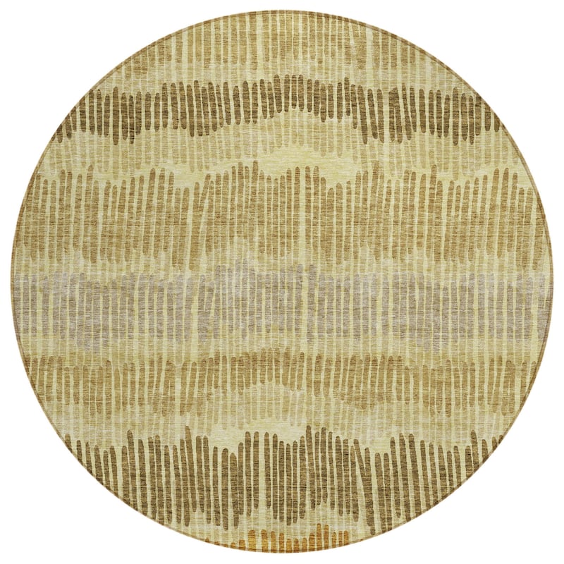 HomeRoots Striped Transitional Rectangle Outdoor Rug