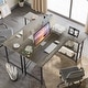preview thumbnail 29 of 113, Small L Shaped Desk with Storage Shelves Corner Computer Desk