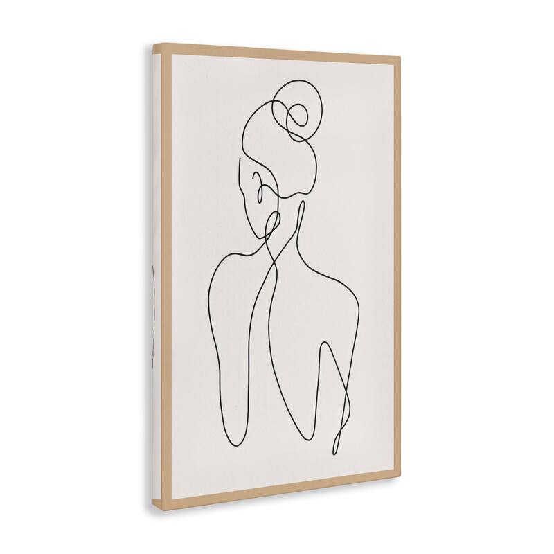 Stupell Minimal Woman Line Drawing Canvas Wall Art Design By LSR Creative Studio