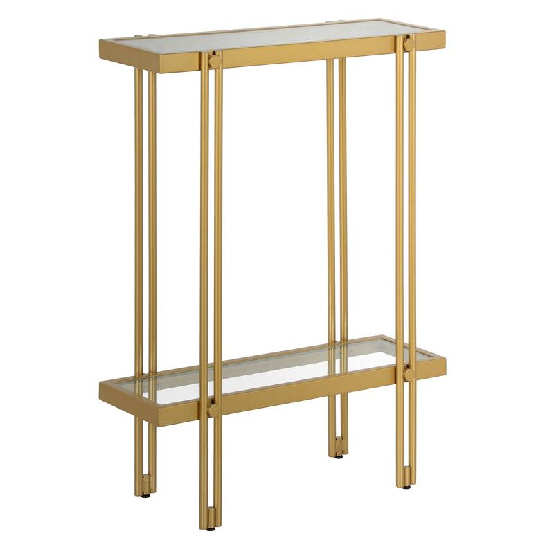 Inez Steel and Glass Console Table