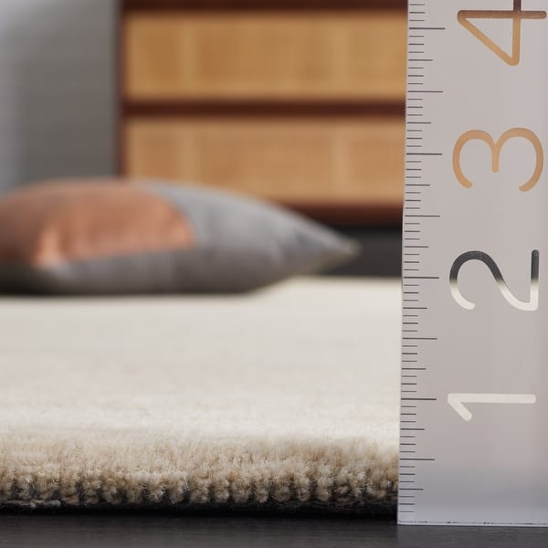 dimension image slide 1 of 6, SAFAVIEH Handmade Himalaya Alfea Solid Wool Rug