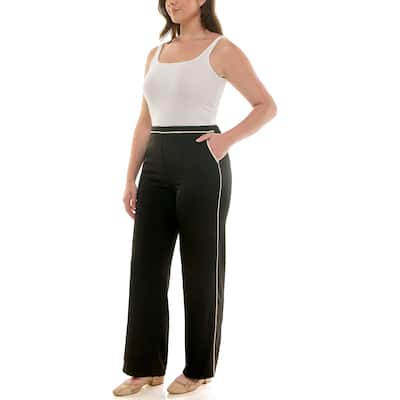 Nicole Miller Crepe Wide Leg Pant