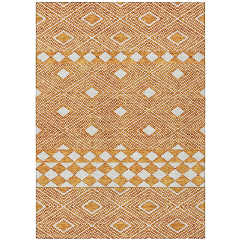 Machine Washable Indoor/ Outdoor Chantille Moroccan Boho Rug