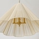preview thumbnail 10 of 9, Rennnsan 4-Light Modern Cotton Pendant Light for Dining Room Living Room - 27.6" W x 26" H