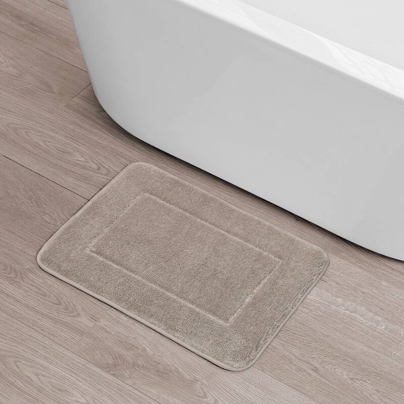 Oliver Brown Terry Memory Foam Bath Mat - 17 x 24 - Linen