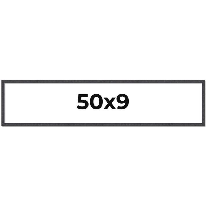 50x9 Frame Brown Solid Wood Picture Frame - Complete Modern Photo