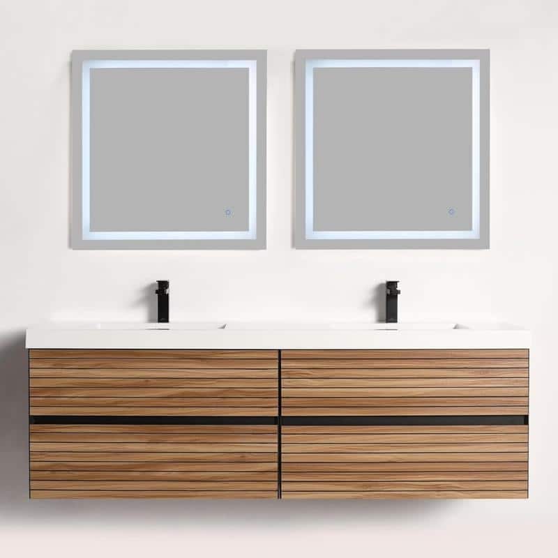 Blossom Annecy 72-Inch Floating Bathroom Vanity with Acrylic Sink
