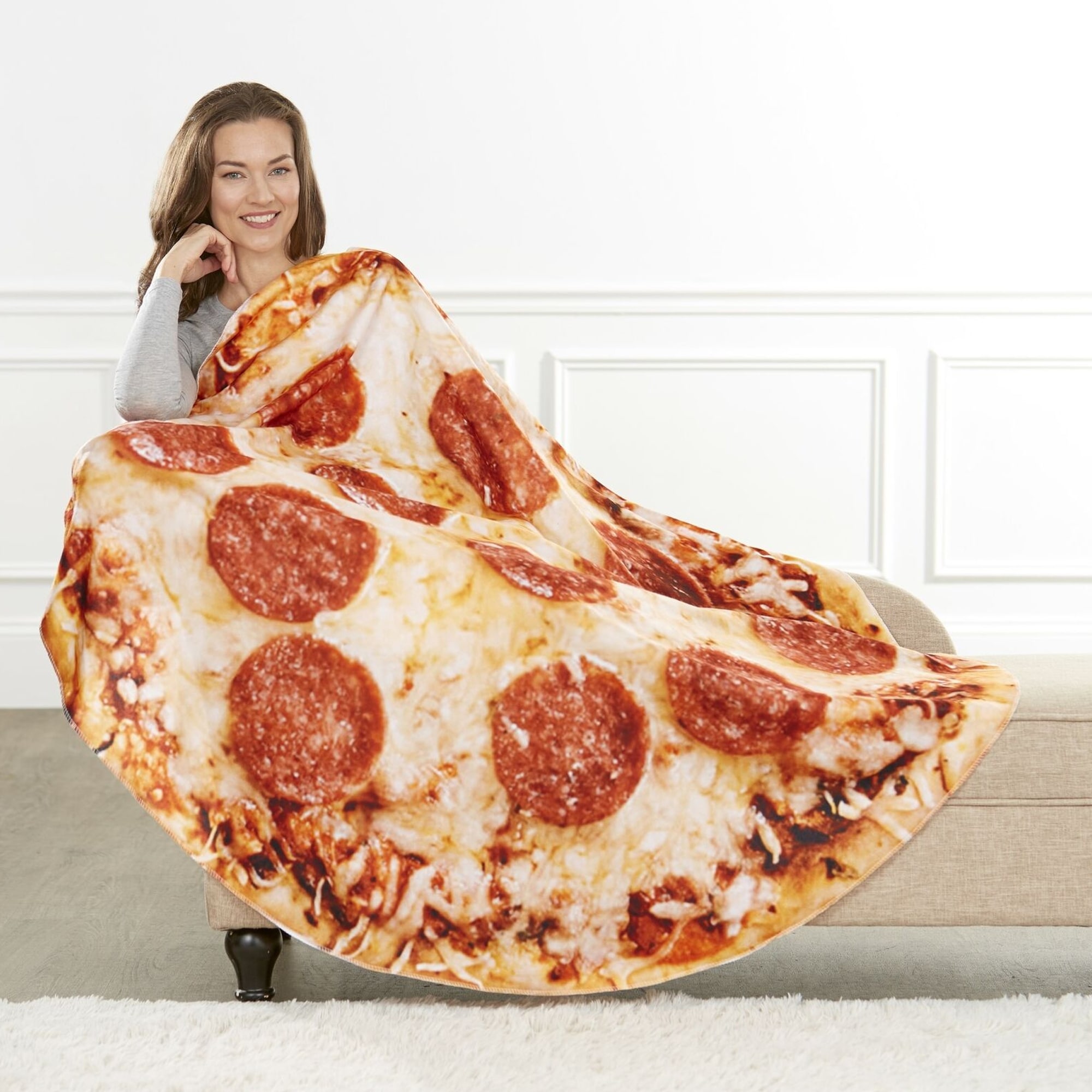Polyester Humorous Pizza Blanket - Bed Bath & Beyond - 33535291