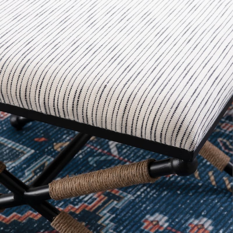 Ella Boho Campaign Accent Stool