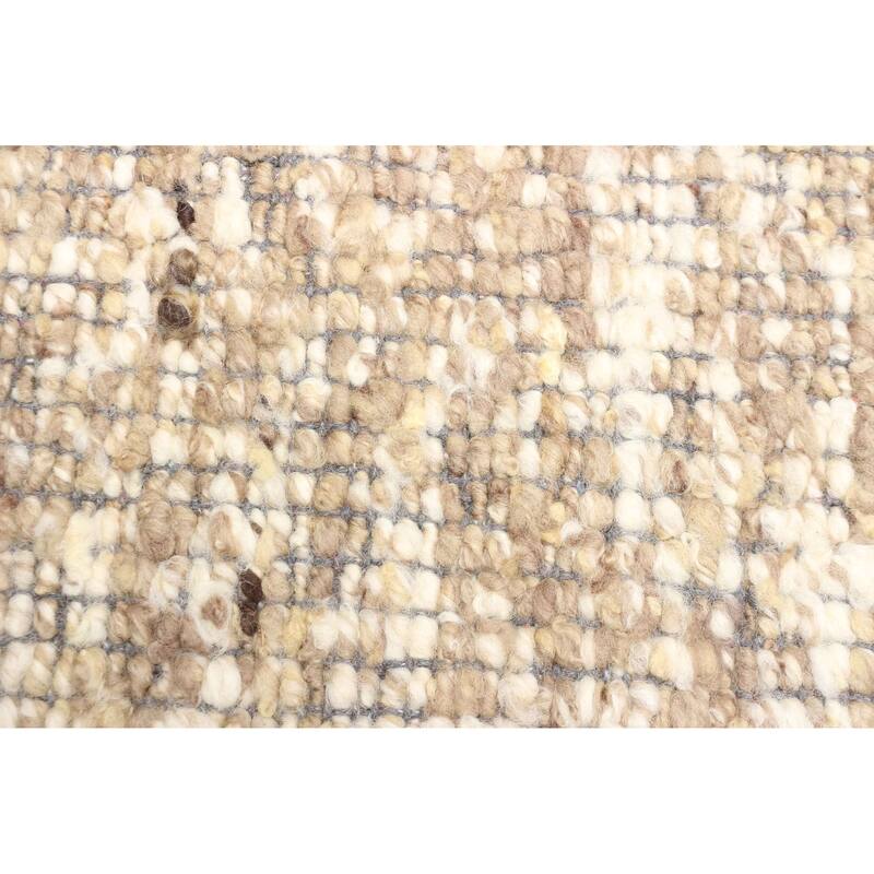 ECARPETGALLERY Braid weave Sienna Tan Wool Rug - 5'0 x 7'6