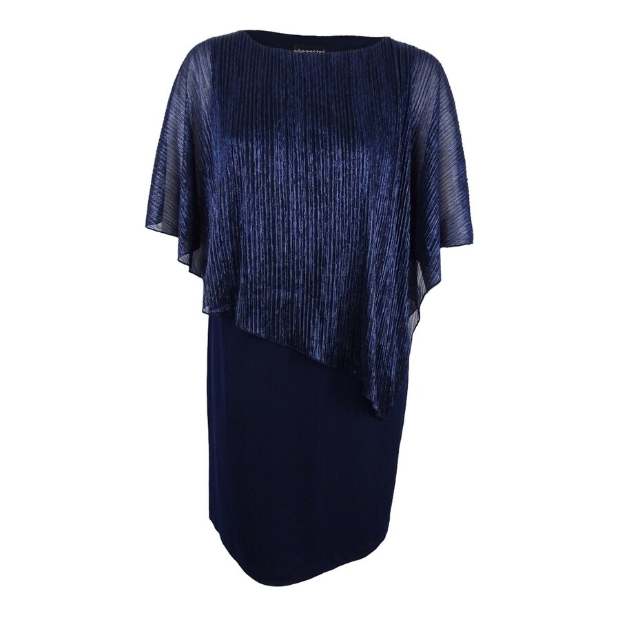 navy blue sheath dress plus size