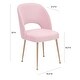 preview thumbnail 5 of 3, Swell Blush Velvet Chair