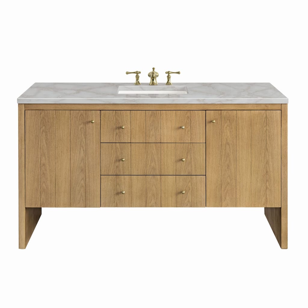 James Martin Vanities 435-V60S-3VSL Hudson 60" Single Basin Wood