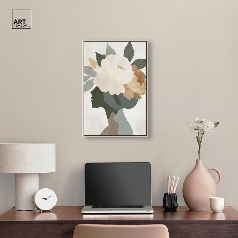 Floral Headpiece I Canvas by Art Remedy