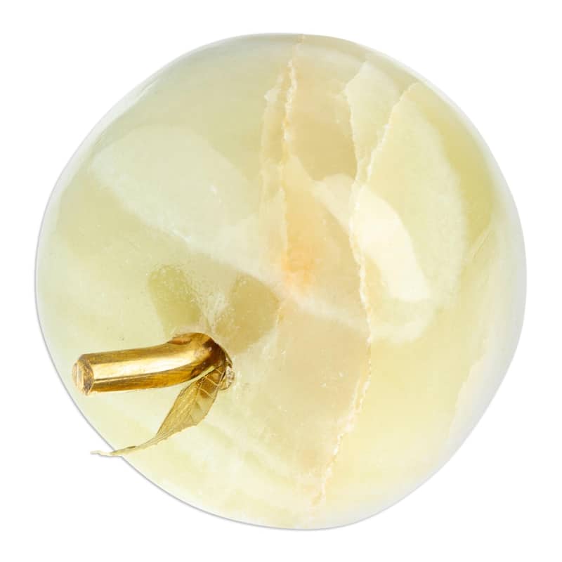 Novica Handmade Eris Apple Onyx Sculpture