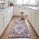 preview thumbnail 8 of 18, SAFAVIEH Tucson Machine Washable Slip Resistant Korneliya Oriental Medallion Rug - Light Grey/Rust - 5' x 8'