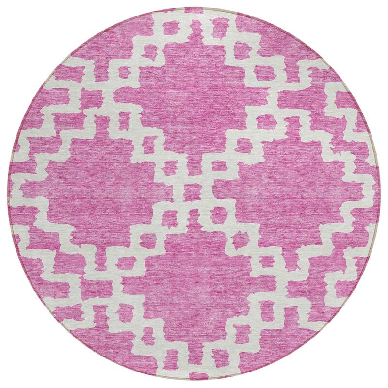 Machine Washable Indoor/ Outdoor Chantille Geo Trellis Rug