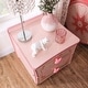 preview thumbnail 7 of 7, Telfs Transitional Pink Wood 2-Drawer Nightstand with Heart Drawer Pulls by Copper Grove