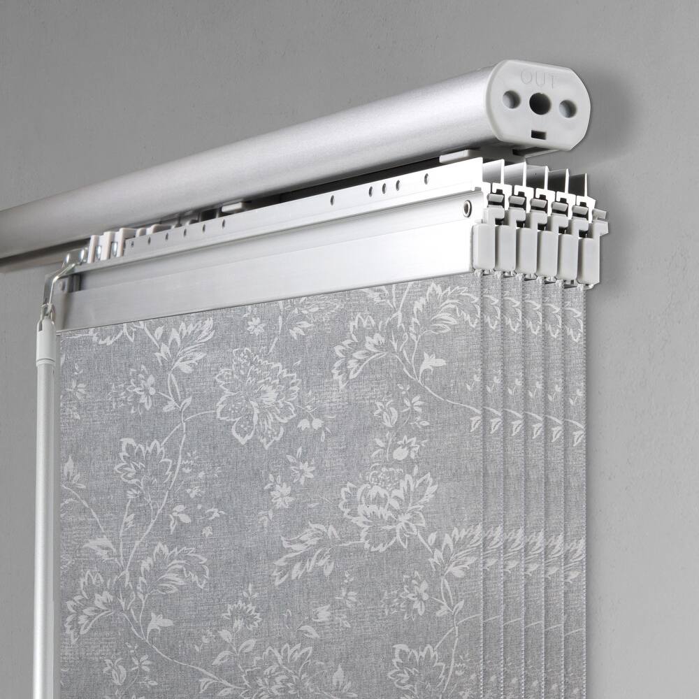 InStyleDesign Lilac 6-Panel Single Rail Panel Track Extendable 70"-130"W x 94"H, Panel width 23.5" - 130"W x 94"H