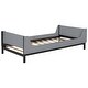 preview thumbnail 12 of 35, Twin Bed with Headboard, Footboard,Built-in Bed-end Book Storage Rack