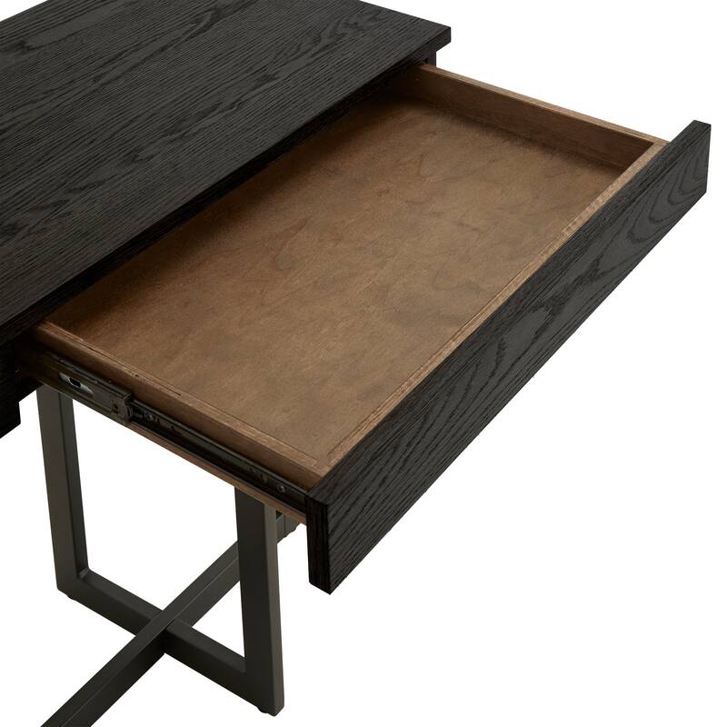 Eldersley Wood Finish Sofa Table with Two Drawers by iNSPIRE Q Modern