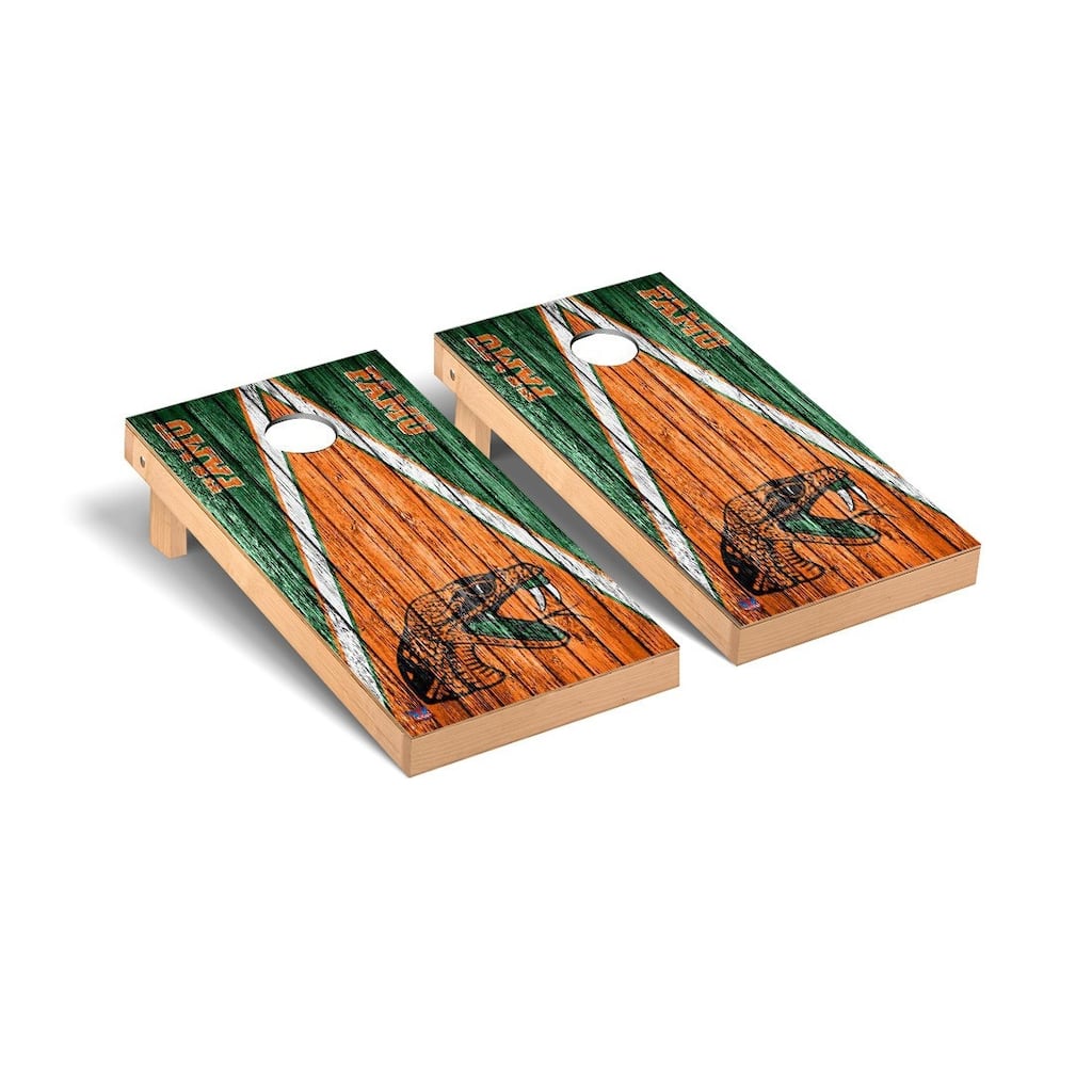 Florida A&M Rattlers FAMU Triangle Cornhole Board Set