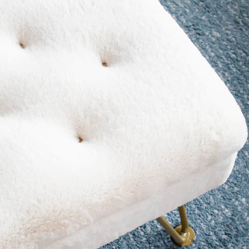 Square Fauxfur Coffee Table - 33"x33" x18"