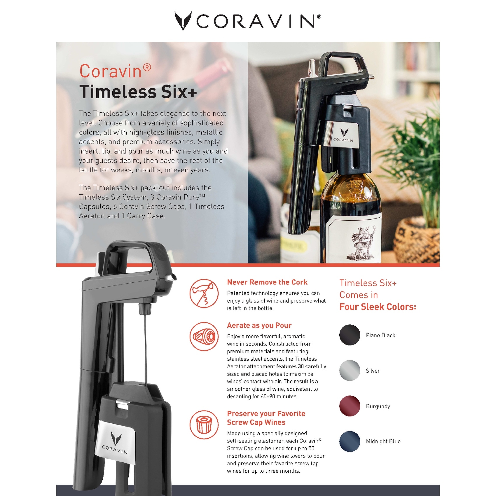 Coravin Model 6 Wine Lover's Pack - Buy Coravin Model Six + – WineStore