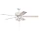Option White/Polished Nickel w/ White/Washed Oak Blades