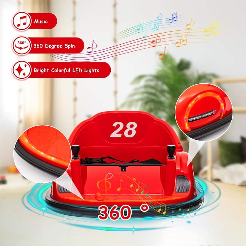 12V Kids Ride On Bumper Car Toddlers Electric Bumping Car