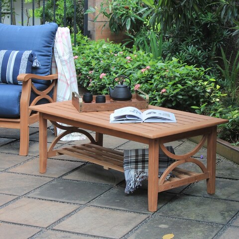 Cambridge Casual Lowell Teak Patio Coffee Table
