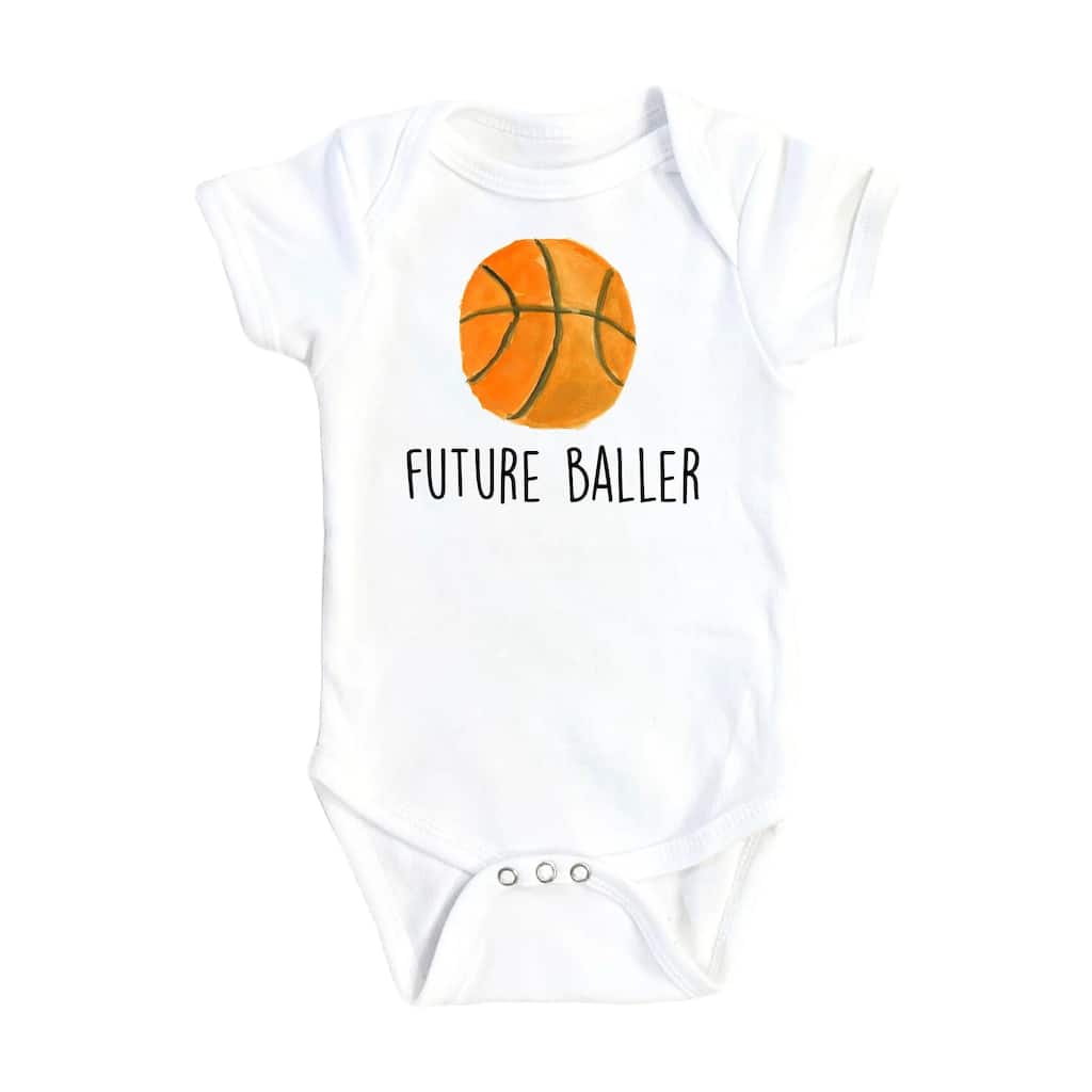 Basketball Baller - Baby Boy Girl Clothes Infant Bodysuit Funny Cute Newborn