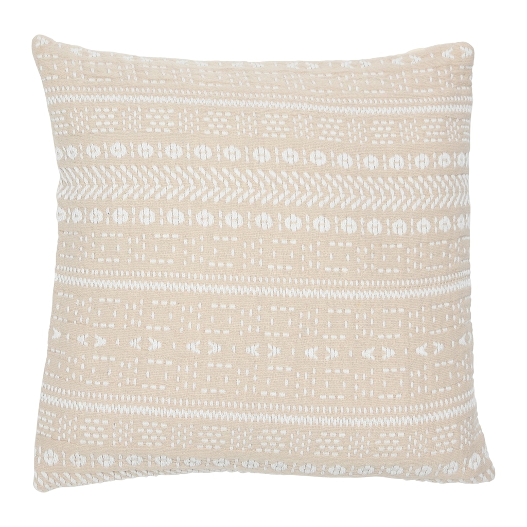 Woven Cotton Embroidered Pillow