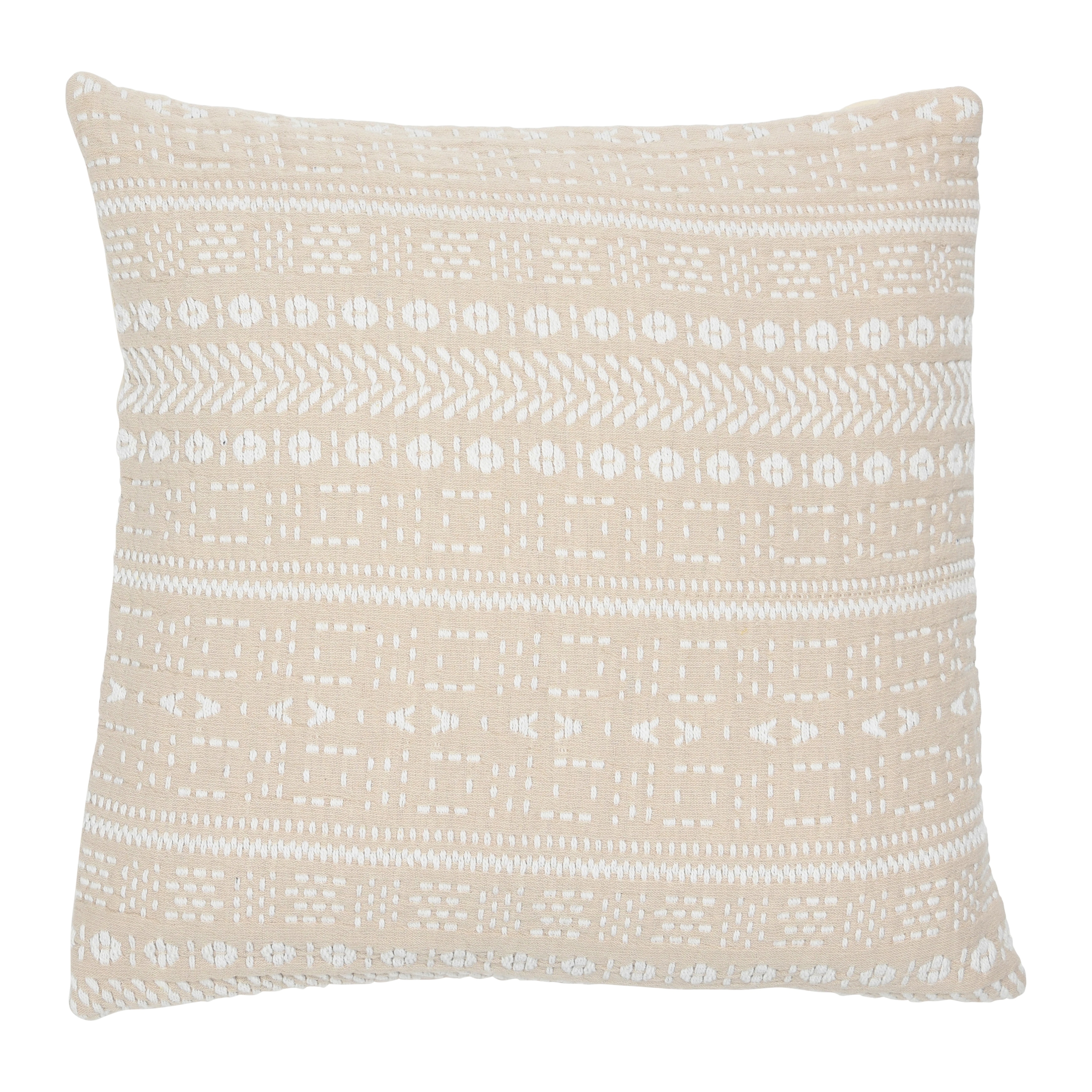 Woven Cotton Embroidered Pillow