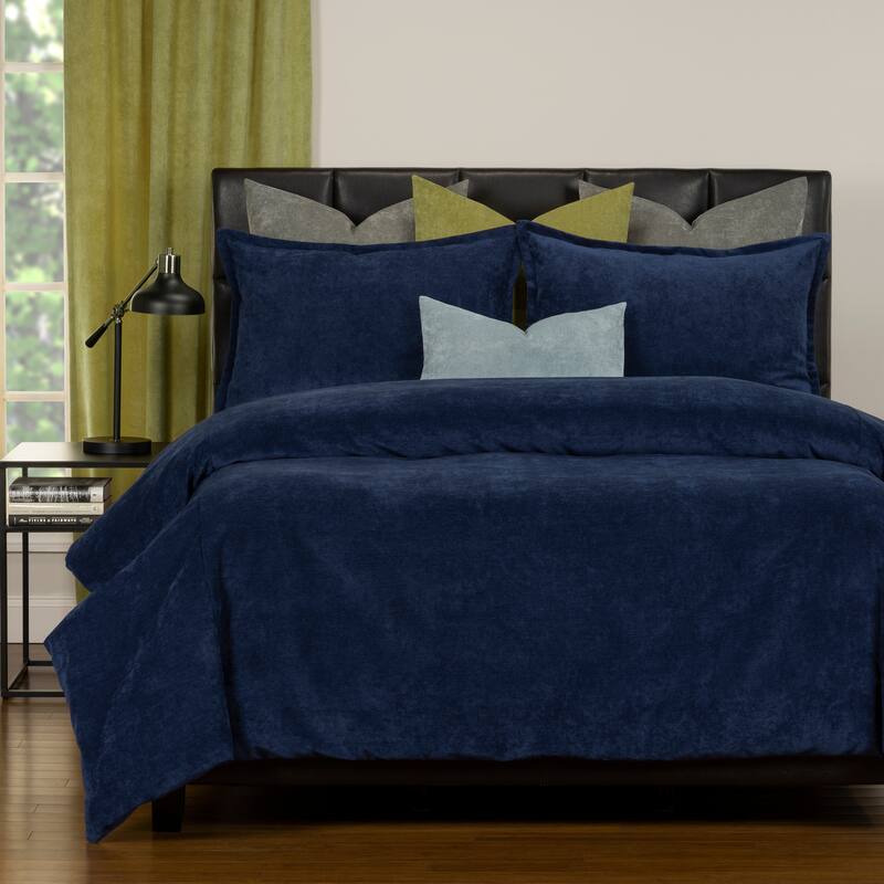 Mixology Padma 8 Piece Duvet Cover and Insert Set - Blue Bell - Full