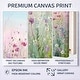 preview thumbnail 3 of 18, Designart "Wild Flowers Meadows" Flower Field Framed Art Set of 3 - Traditional Wall Art Set Purple Wall Decor 3 Pieces