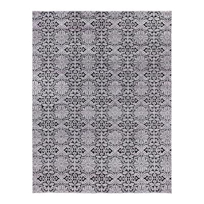 Ikat One-of-a-Kind Hand-Knotted Area Rug, Blue - 9' 3" x 12' 1"