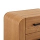 preview thumbnail 18 of 22, Christopher Knight Home - Mina Modern 2-Drawer Nightstand with Black Metal Handles