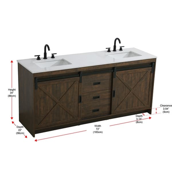 dimension image slide 0 of 4, Everett Double Bathroom Vanity