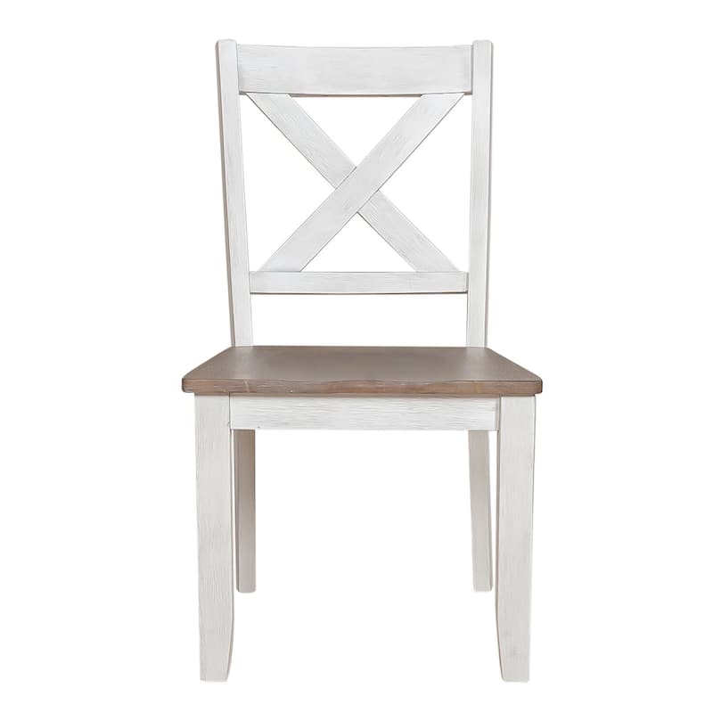 Lakeshore X Back Side Chair- White- Set of 2 (Set of 2)