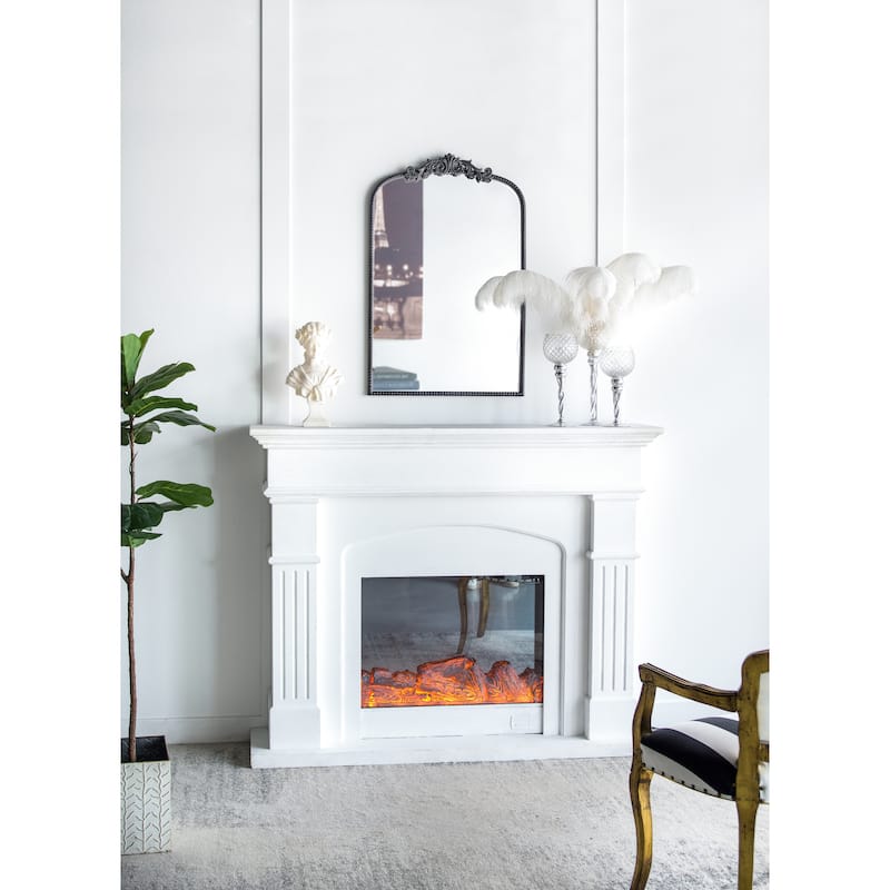 Classic Antique Arched Mirror Hanging or Leaning Against Wall
