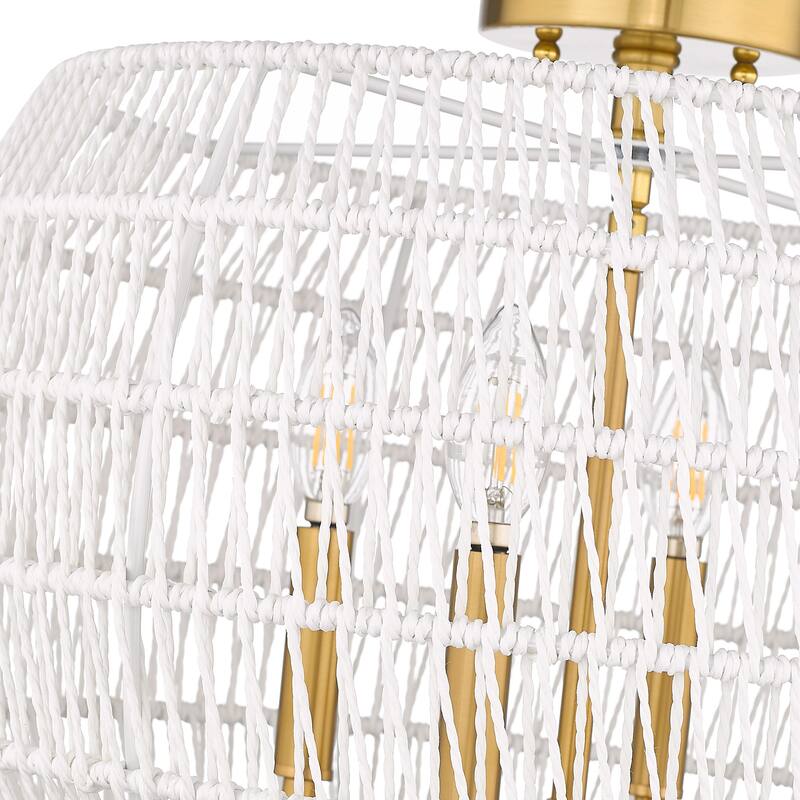 Ellie 19" Wide 4-Light Semi-Flush