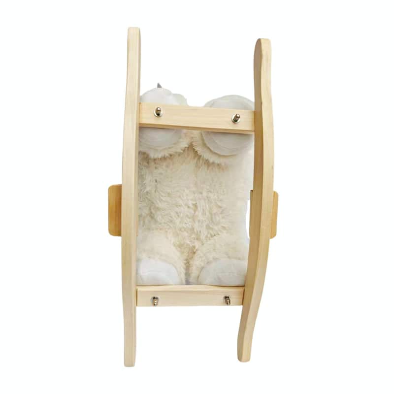 Kids Ride-On Rocking Horse Toy with Lullaby Song, Rocking Toy with Hand Puppets & Safety Belt