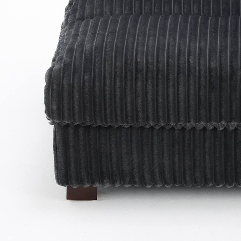 Cotton Flannel corner Sofa Armless Modular Sectional Sofa Seamless Combination