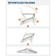 preview thumbnail 34 of 38, Folding Adirondack Chair, Outdoor Wooden Lounge Chair, Modern Lounger Adirondack Chair Ergonomic Extended Backrest