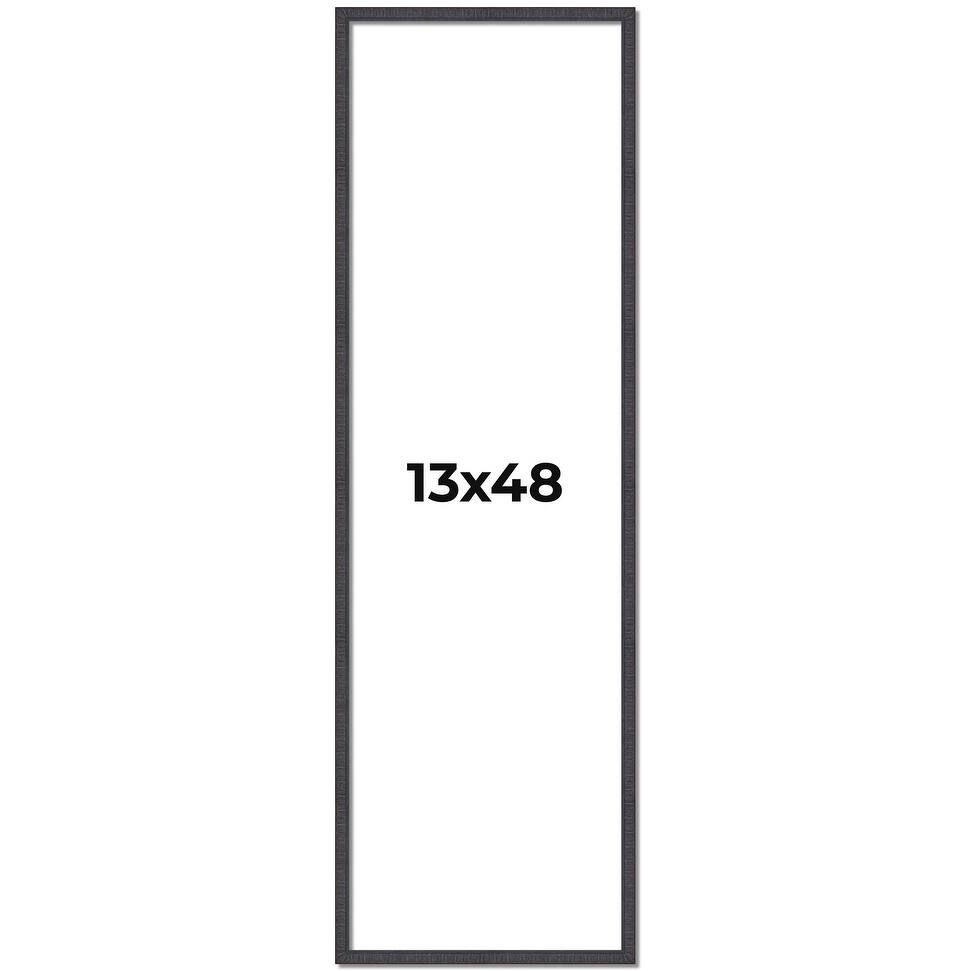 13x48 Frame Brown Solid Wood Picture Frame - Complete Modern Photo