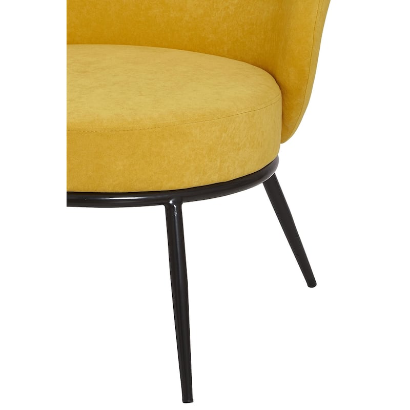 Mid Century Velvet Upholstered Living Room Accent Chair