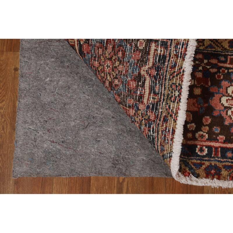 Hand Knotted Oriental 100% Wool Carpet Traditional Floral Red Heriz Area Rug - 11' 2'' X 8' 2''