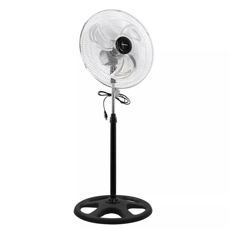 Impress 18-Inch 2-in-1 Chrome Hi-Speed Industrial Oscillating Fan