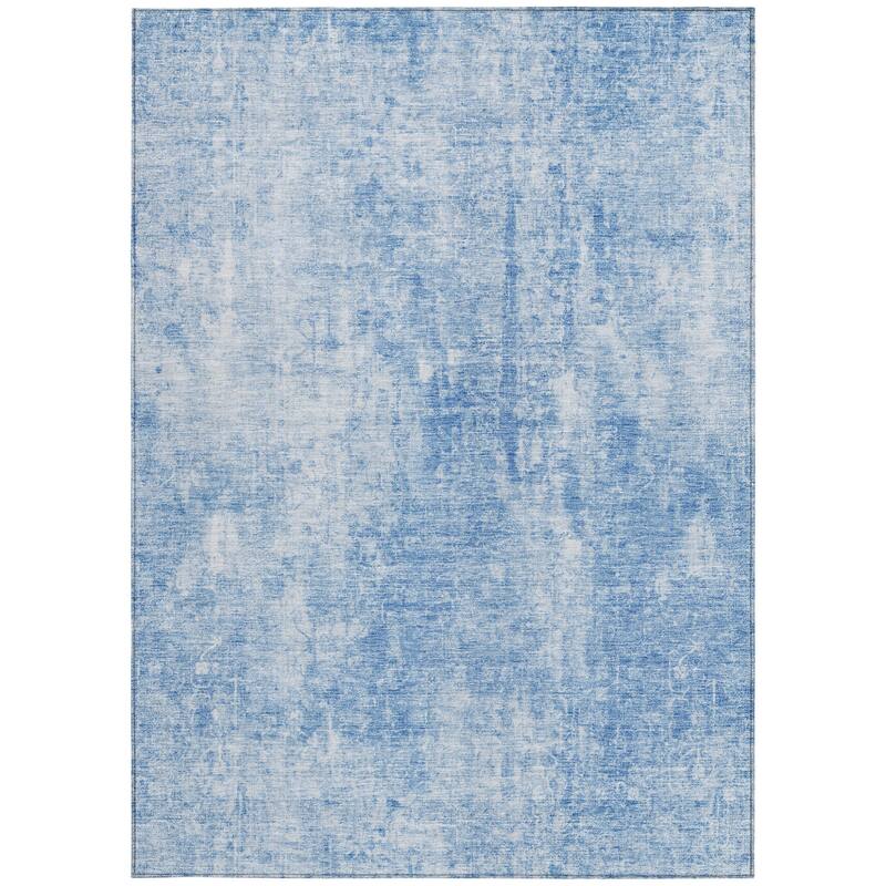 HomeRoots Abstract Transitional Rectangle Outdoor Rug
